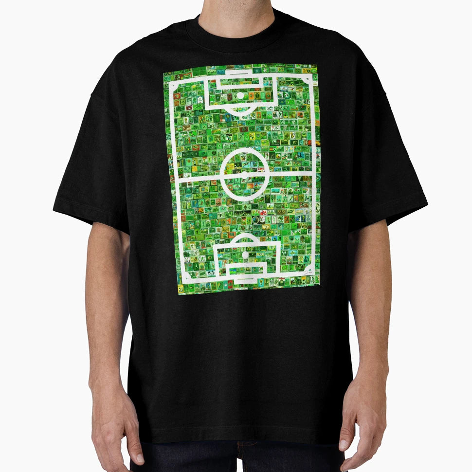 Soccer Stamps Field T-Shirt - Custom Art Print for Adults - T-Shirt, Sweatshirt, Hoodie