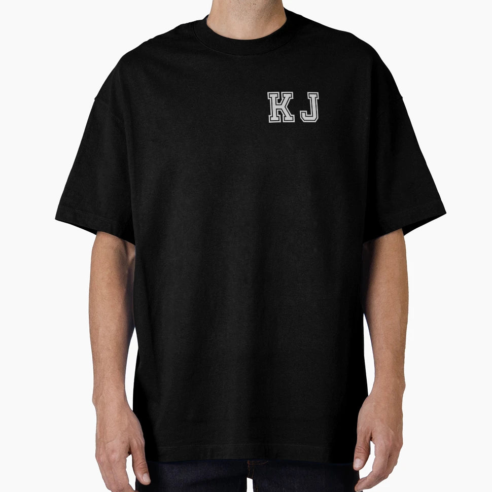 K J Varsity Initials Varsity Letters T-Shirt - Casual Everyday Wear Unisex - T-Shirt, Sweatshirt, Hoodie