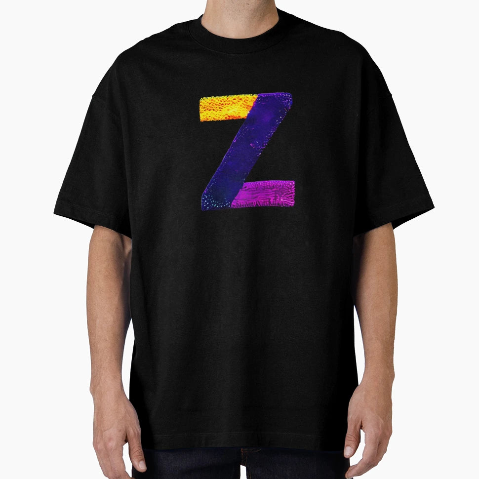 Letter Z Monogram Typography Collage Abc T-Shirt - Minimalist Print Unisex - T-Shirt, Sweatshirt, Hoodie