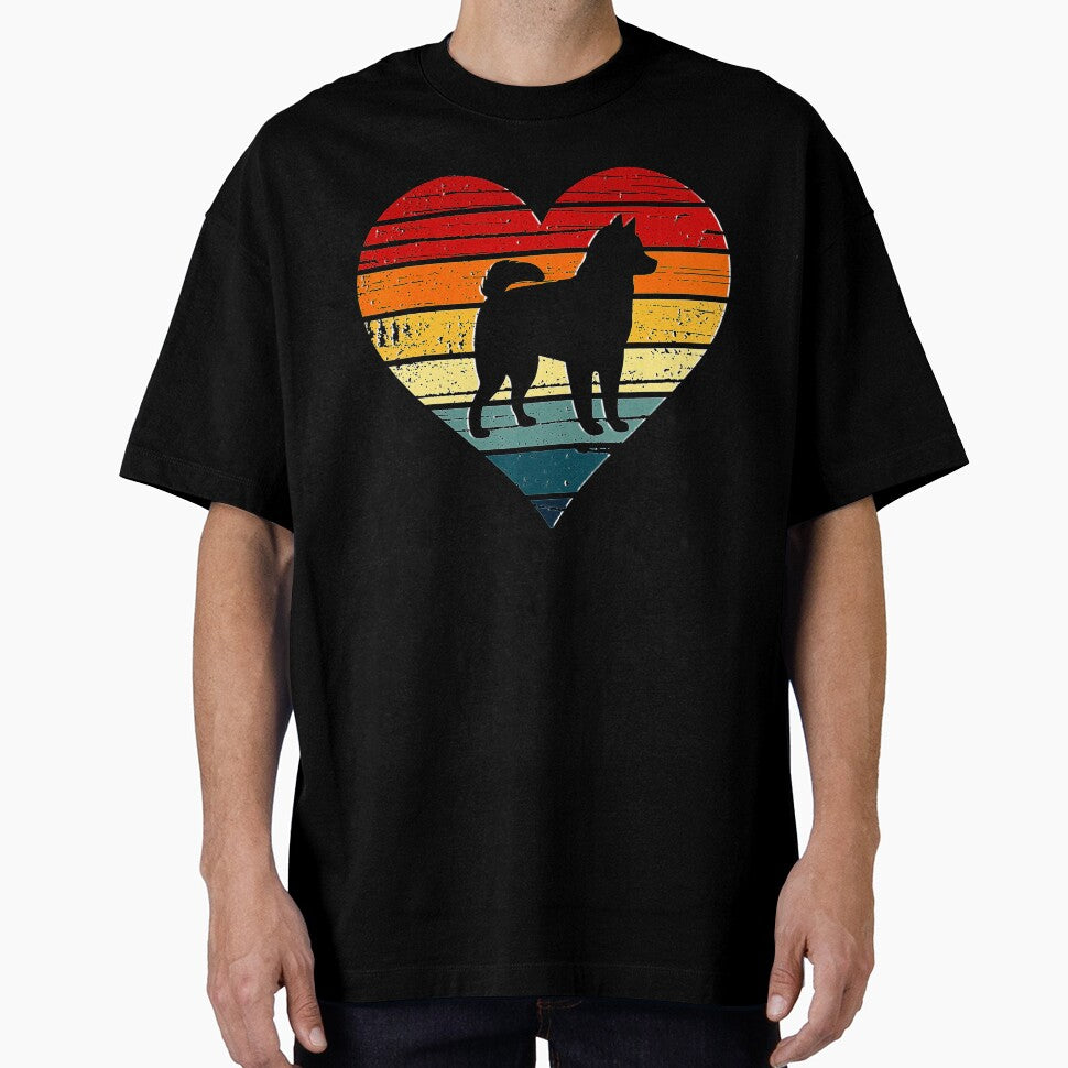 Alaskan Klee Kai Dog Vintage Heart Mom Gift - Adult & Kids T-Shirts, Sweatshirts & Hoodies apparel design preview 1