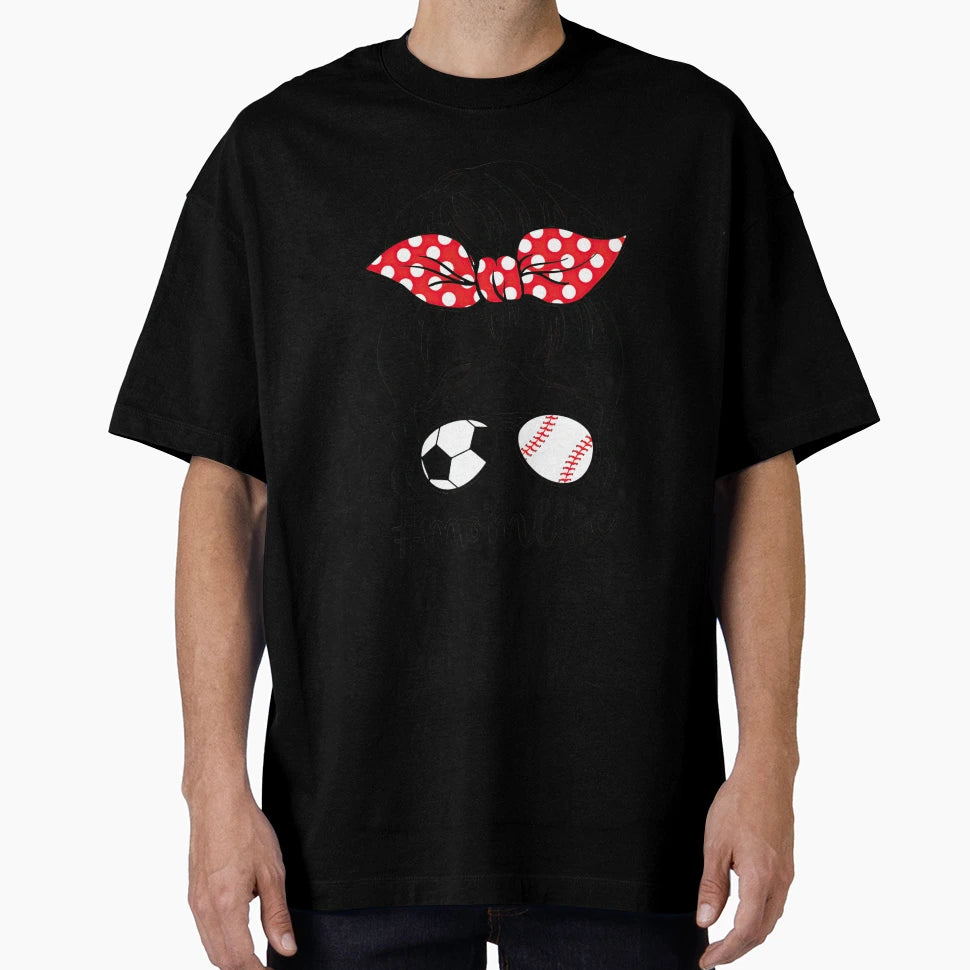 Classy Mom Life Baseball Messy Bun T-Shirt - Aesthetic Graphic Men Women - T-Shirt, Sweatshirt, Hoodie