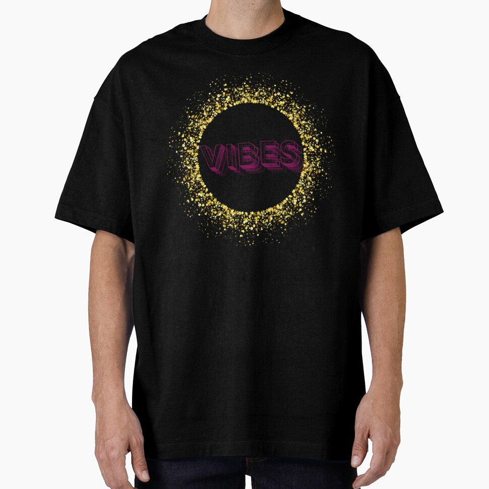 Vibes Aesthetic Typography Design by PrataeAesthetics - Adult & Kids T-Shirts, Sweatshirts & Hoodies apparel design preview 1