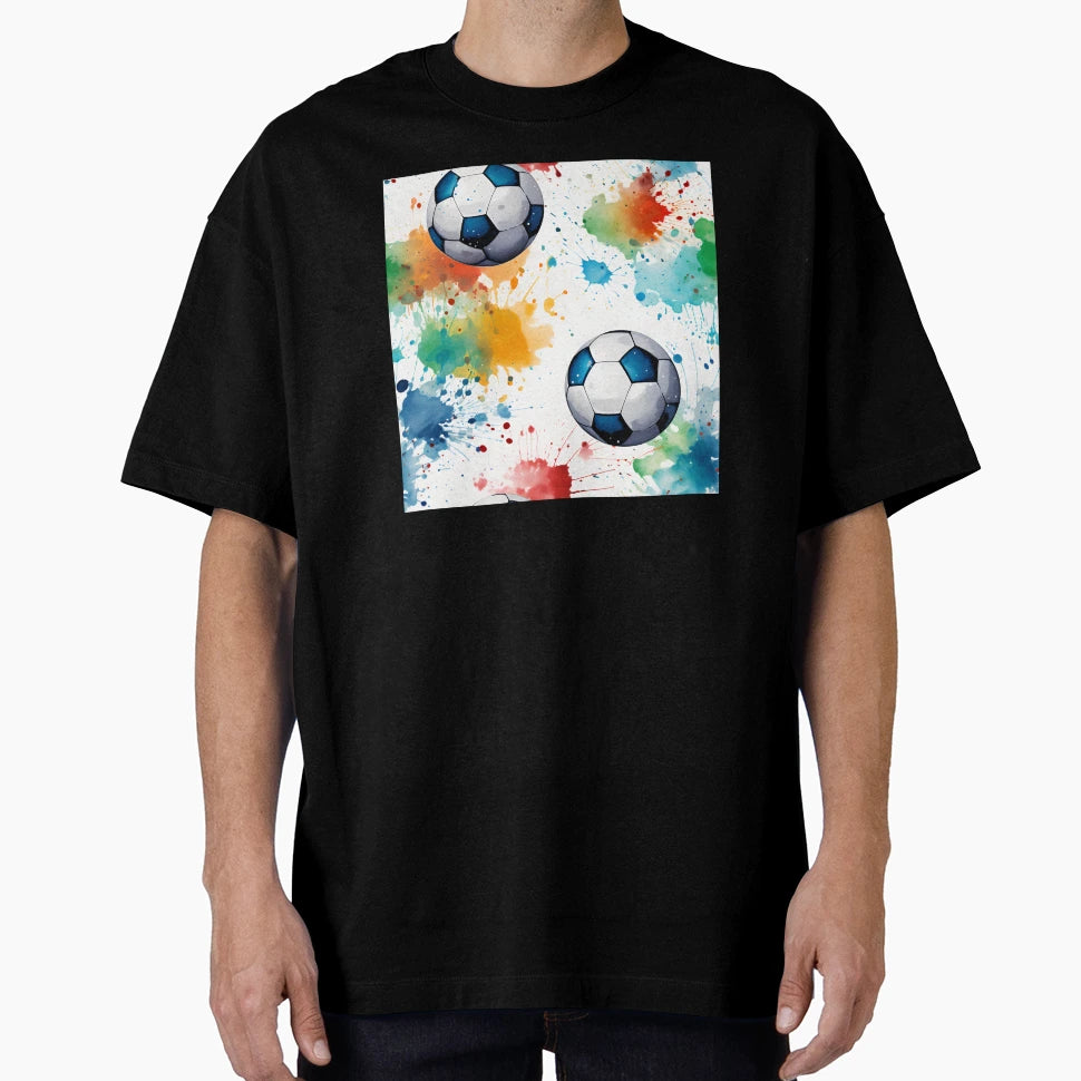 Soccer Ball Pattern T-Shirt - Novelty Apparel for Adults - T-Shirt, Sweatshirt, Hoodie