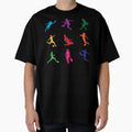 Female Soccer Players Patterns T-Shirt - Novelty Apparel Unisex - T-Shirt, Sweatshirt, Hoodie