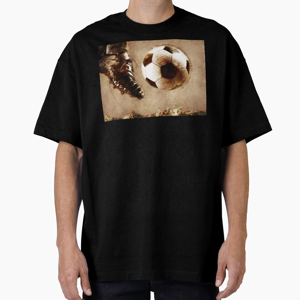 Football Player Sport Art Football Soccer T-Shirt - Custom Art Print Unisex - T-Shirt, Sweatshirt, Hoodie