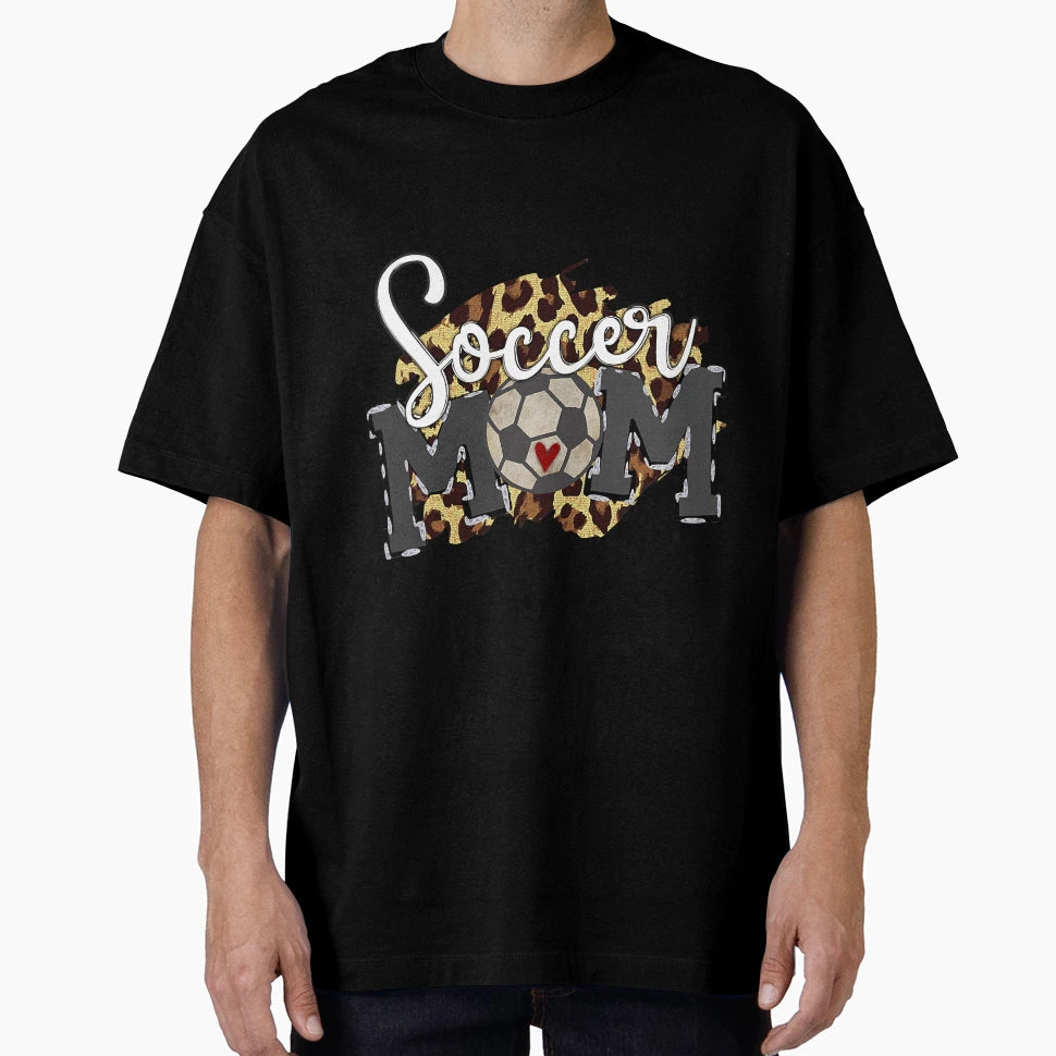Soccer Mom Leopard Soccer Mama Funny T-Shirt - Unique Graphic for Adults - T-Shirt, Sweatshirt, Hoodie