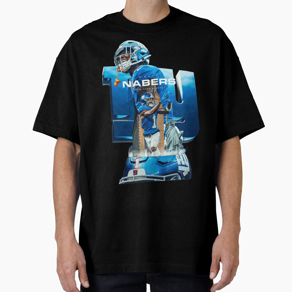 Malik Nabers T-Shirt - Casual Everyday Wear for Adults - T-Shirt, Sweatshirt, Hoodie