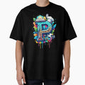 Alphabet Fusion Art Letter P Z T-Shirt - Custom Art Print for Adults - T-Shirt, Sweatshirt, Hoodie