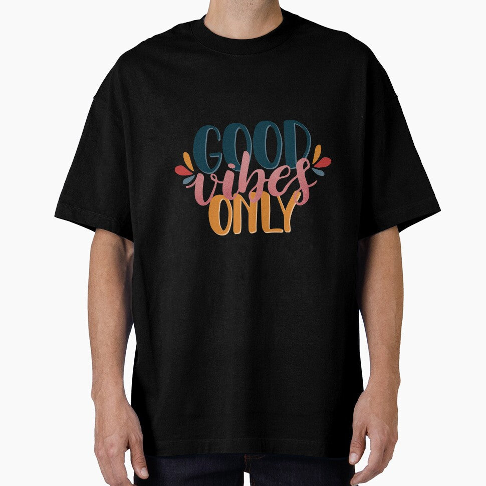 Good Vibes Only Type by valentinavegasi - Adult & Kids T-Shirts, Sweatshirts & Hoodies apparel design preview 1