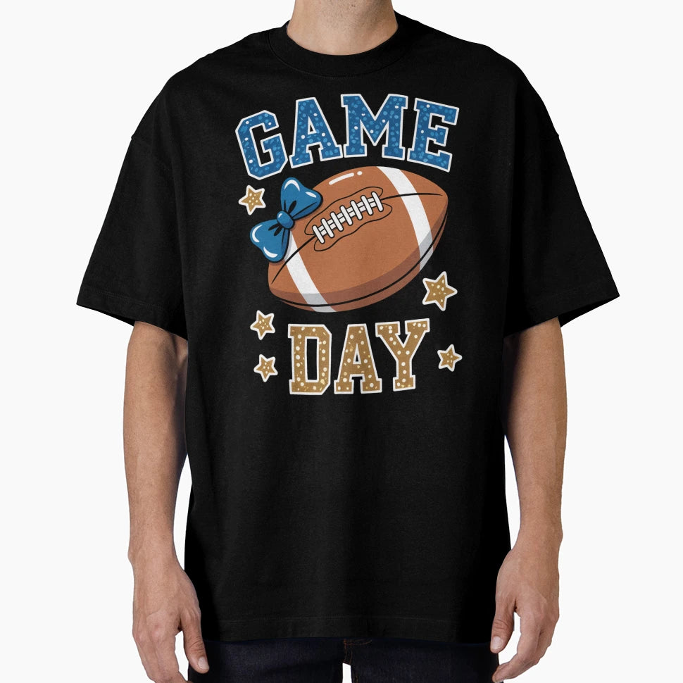Glitter Game Day Vibes T-Shirt - Aesthetic Graphic for Adults - T-Shirt, Sweatshirt, Hoodie