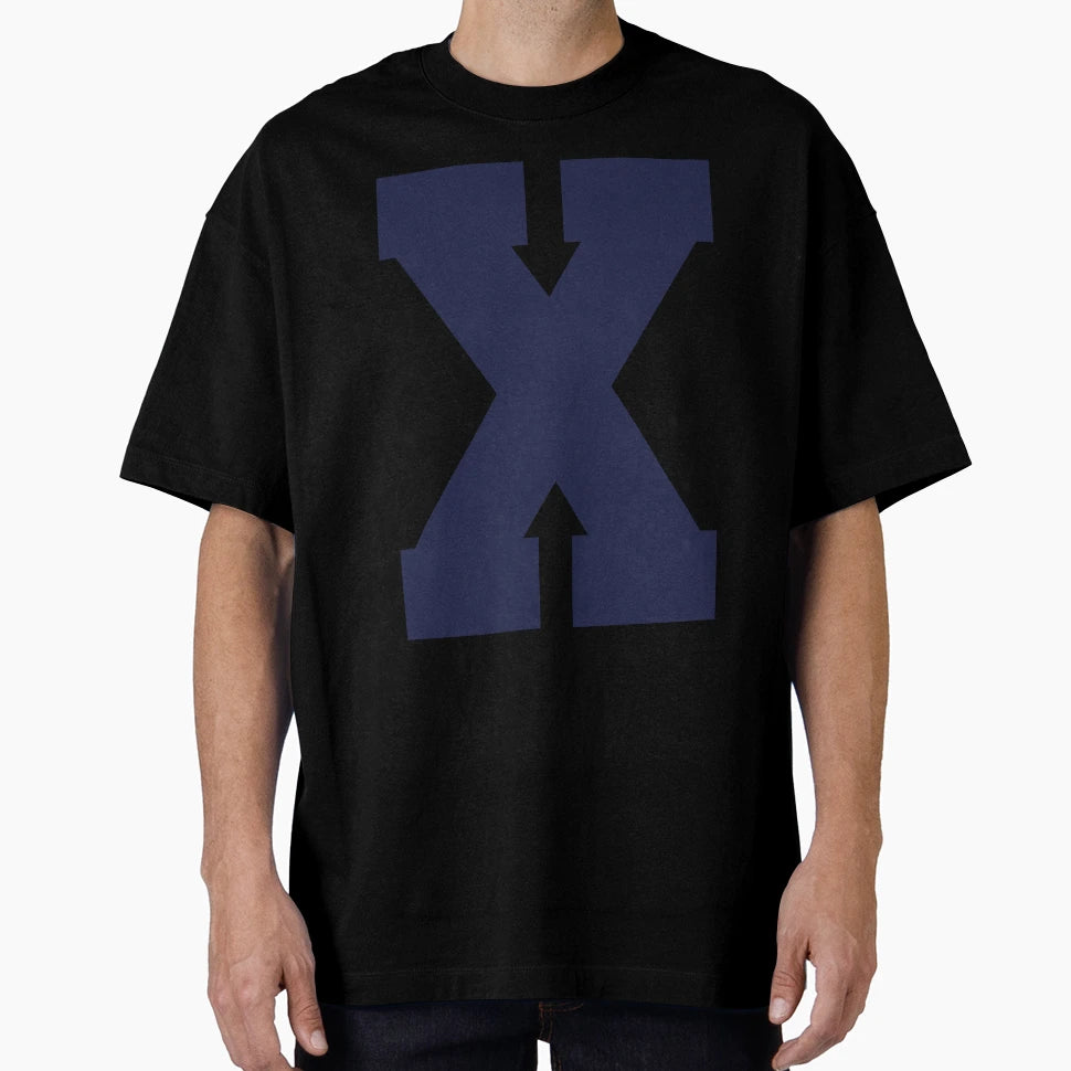 Alphabet Marine Blue X Sports Letter X T-Shirt - Graphic Print for Adults - T-Shirt, Sweatshirt, Hoodie