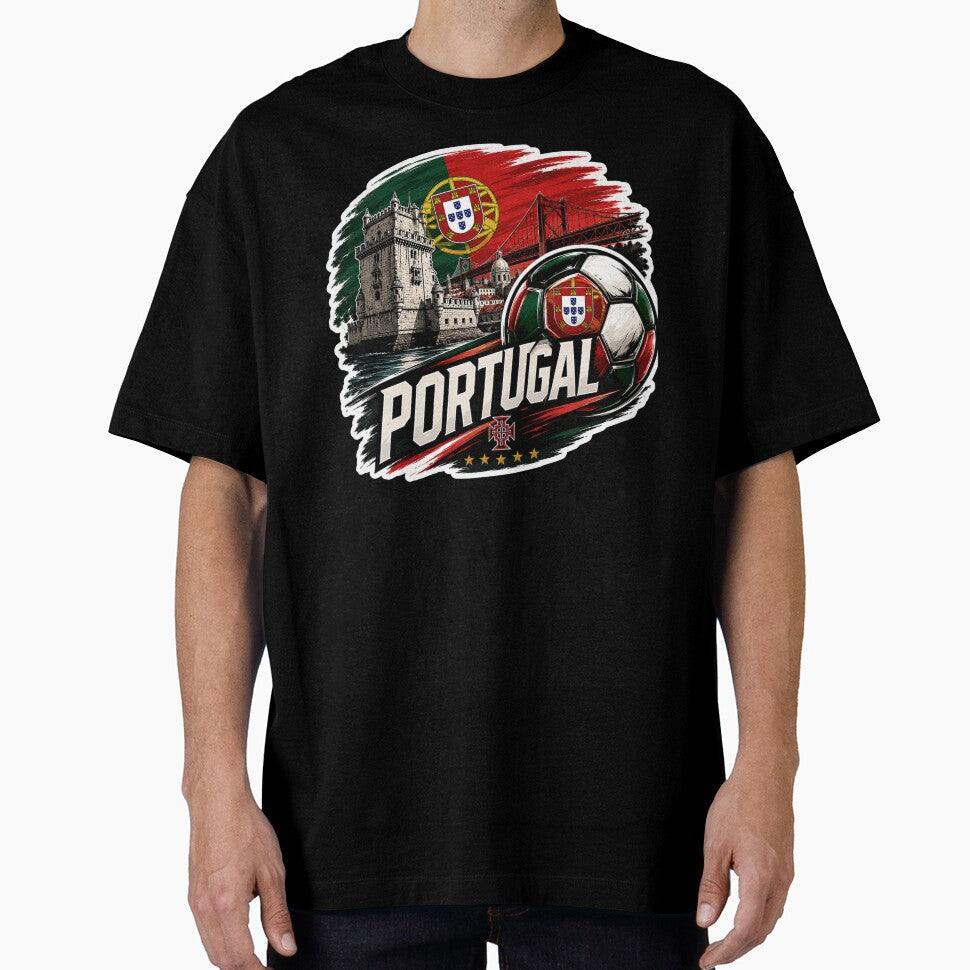 Portugal Football Sticker for Fans Who Love - Adult & Kids T-Shirts, Sweatshirts & Hoodies apparel design preview 1