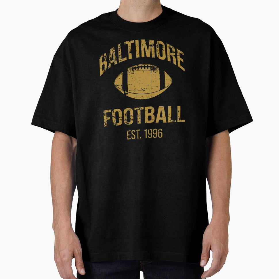 Baltimore Football Team T-Shirt - Novelty Apparel for Adults - T-Shirt, Sweatshirt, Hoodie