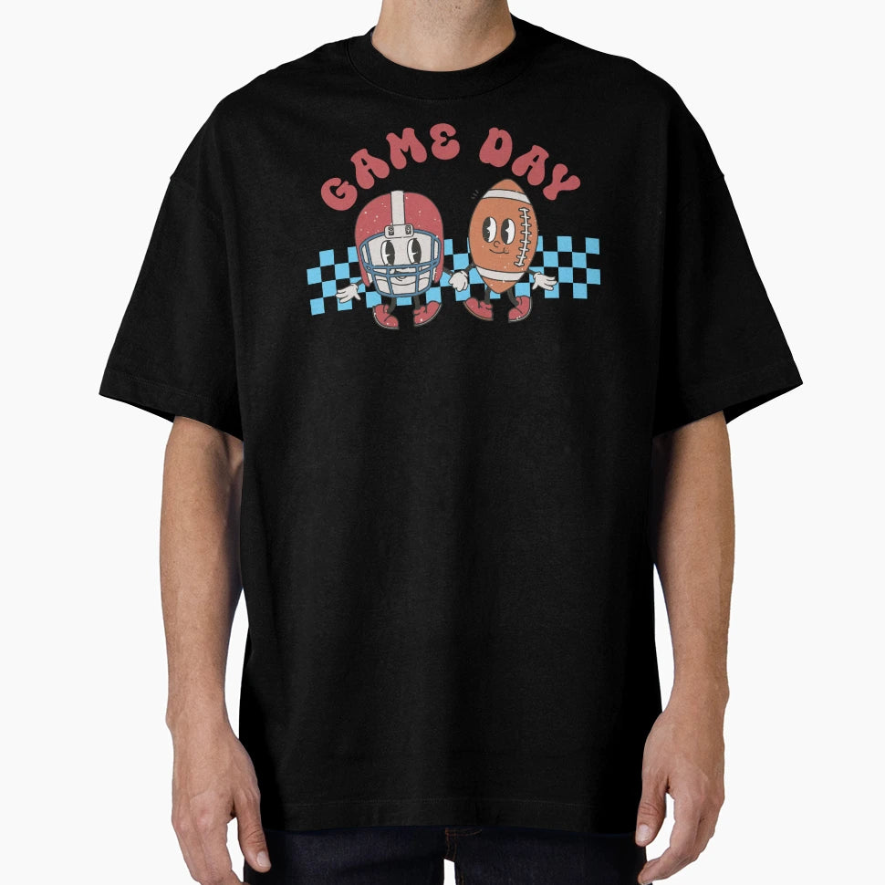 Groovy Baseball Game Day Mom Baseball T-Shirt - Custom Art Print Men Women - T-Shirt, Sweatshirt, Hoodie