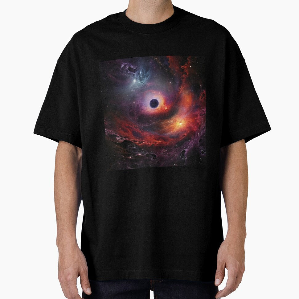 Dark Fantasy Landscape Black Hole Gravity by - Adult & Kids T-Shirts, Sweatshirts & Hoodies apparel design preview 1