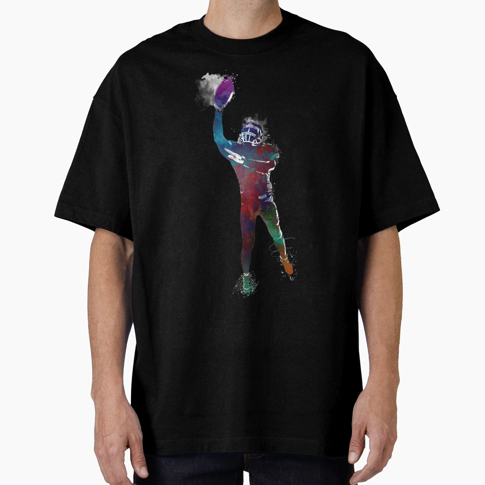American Football Player Football Sport T-Shirt - Trendy Graphic Unisex - T-Shirt, Sweatshirt, Hoodie