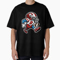 Cartoon Character Playing Football T-Shirt - Casual Everyday Wear Men Women - T-Shirt, Sweatshirt, Hoodie