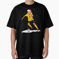 Footballer Chrsitmas Yellow Black T-Shirt - Streetwear Style Men Women - T-Shirt, Sweatshirt, Hoodie