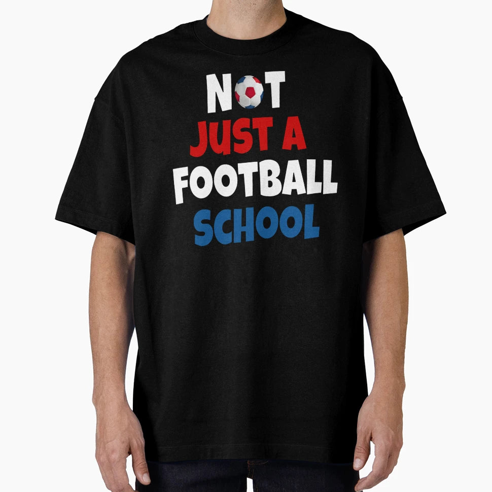 Not Just Football School Red White And T-Shirt - Custom Art Print Unisex - T-Shirt, Sweatshirt, Hoodie
