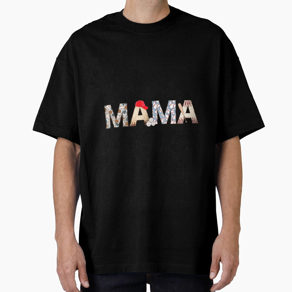 Baseball Mama T-Shirt - Custom Art Print Unisex - T-Shirt, Sweatshirt, Hoodie