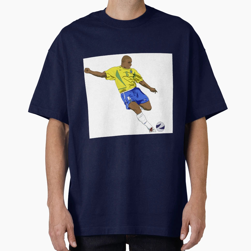 Roberto Carlos Digital Art Portrait T-Shirt - Aesthetic Graphic Men Women - T-Shirt, Sweatshirt, Hoodie