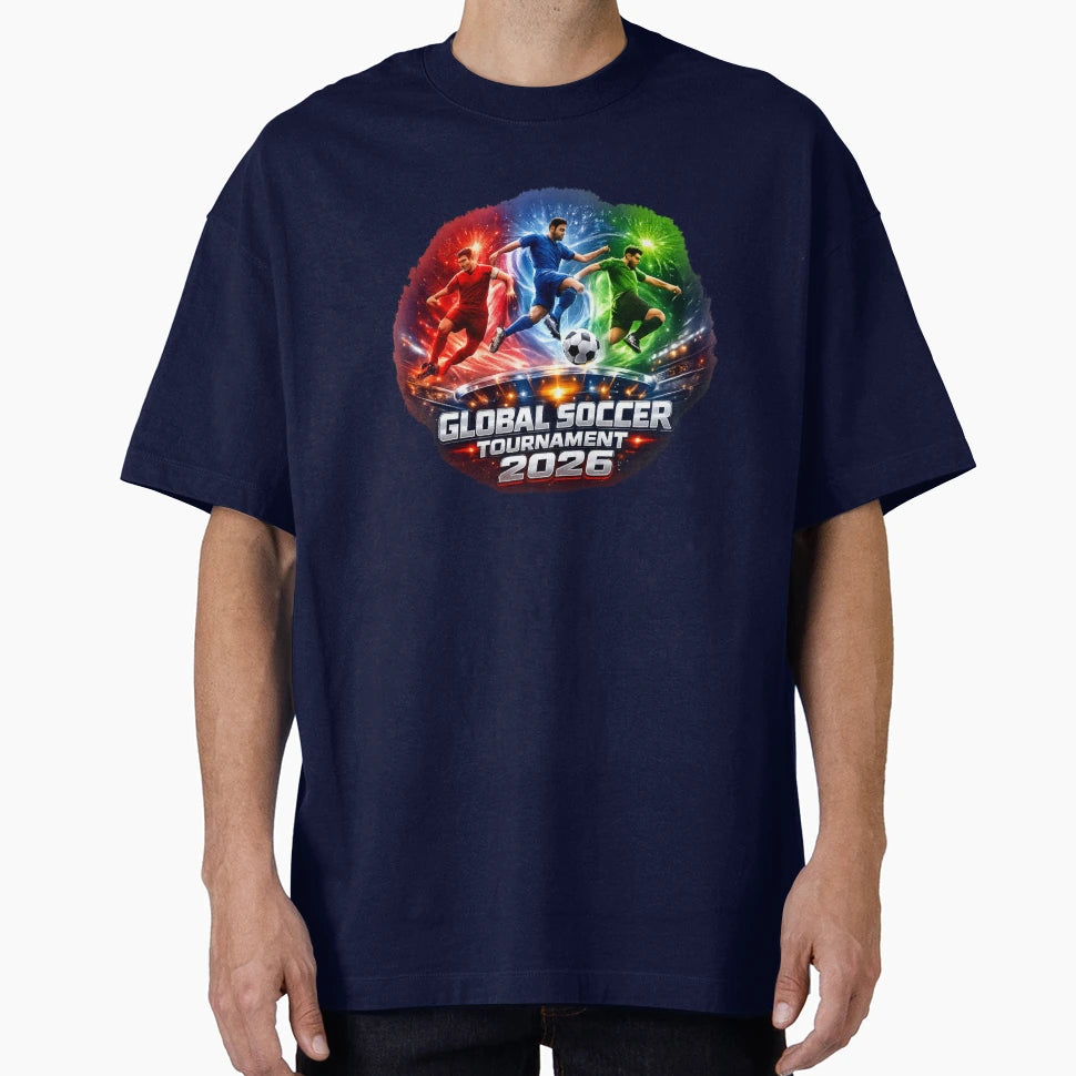 Global Soccer Tournament 2026 Dynamic T-Shirt - Trendy Graphic for Adults - T-Shirt, Sweatshirt, Hoodie