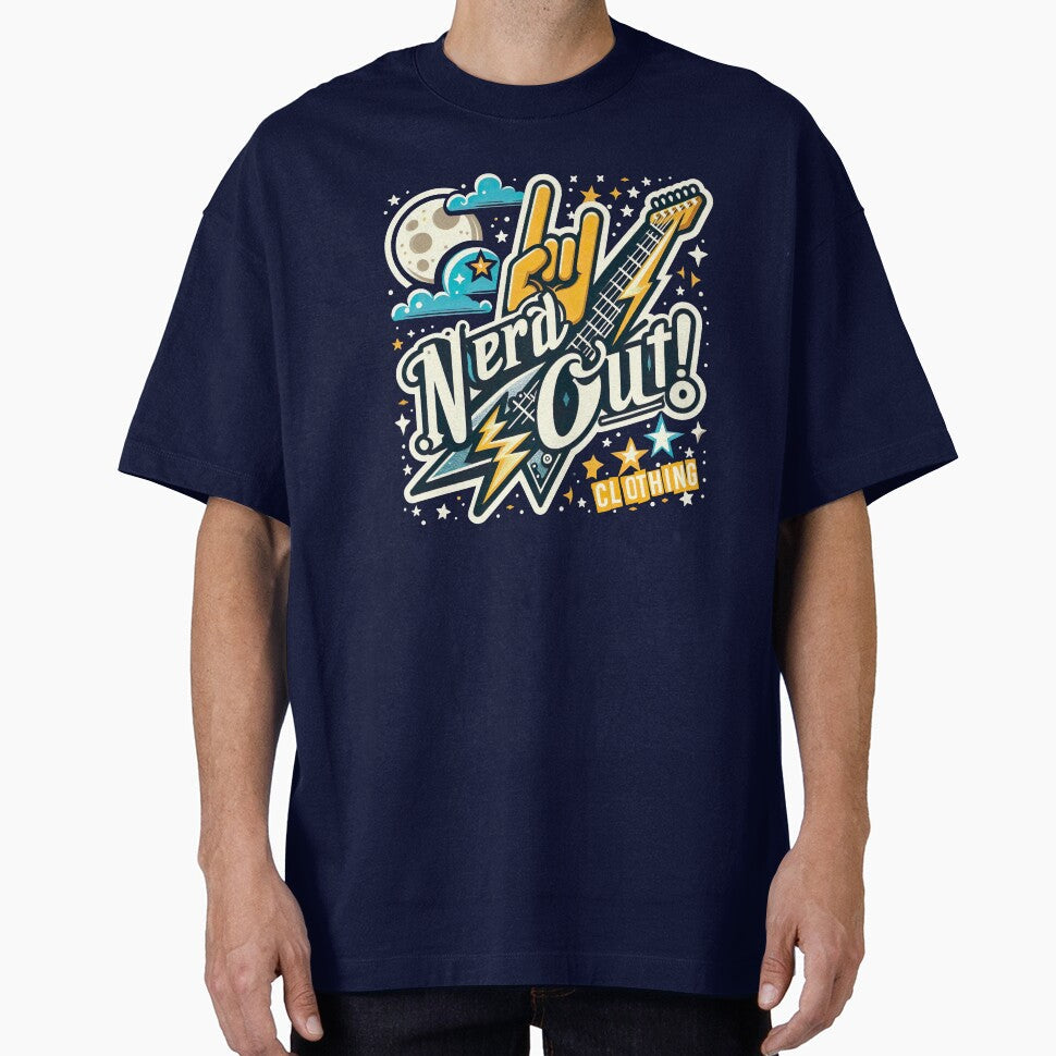 Nerd Out! Rock and Roll! by - Adult & Kids T-Shirts, Sweatshirts & Hoodies apparel design preview 1