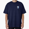 Gillingham Fc Logo Stripes T-Shirt - Fun Novelty Design for Adults - T-Shirt, Sweatshirt, Hoodie