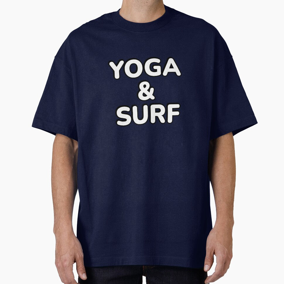 Yoga and Surf by Inspirationmotivation - Adult & Kids T-Shirts, Sweatshirts & Hoodies apparel design preview 1