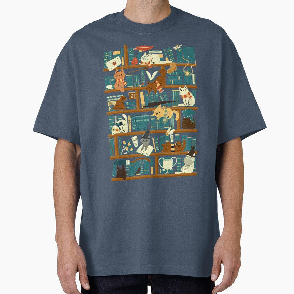 Library Magic School by TaylorRoss1 - Adult & Kids T-Shirts, Sweatshirts & Hoodies apparel design preview 1