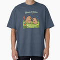 Bloom Relax Cute Capybara Garden Illustration by - Adult & Kids T-Shirts, Sweatshirts & Hoodies apparel design preview 1