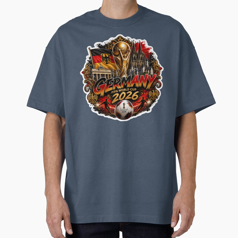 Germany 2026 World Cup Sticker German Football Trophy - Adult & Kids T-Shirts, Sweatshirts & Hoodies apparel design preview 1