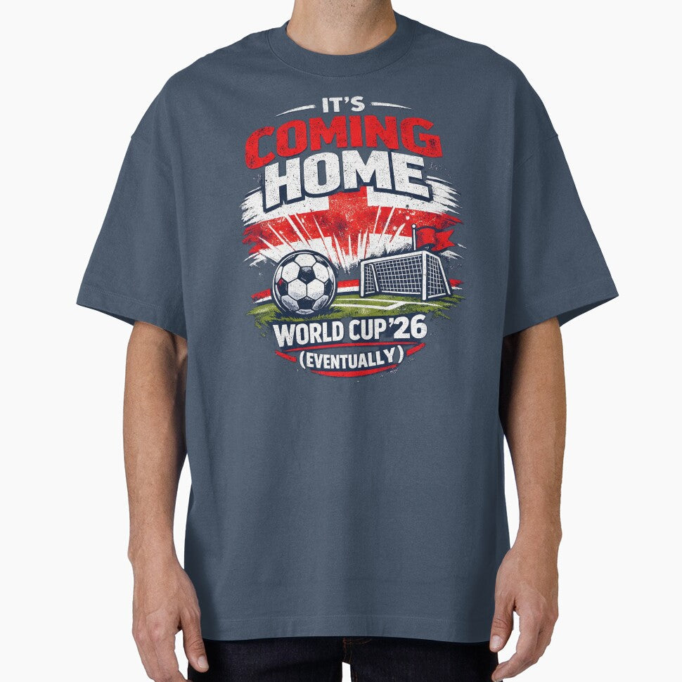 It's Coming Home (Eventually) World Cup '26 England - Adult & Kids T-Shirts, Sweatshirts & Hoodies apparel design preview 1