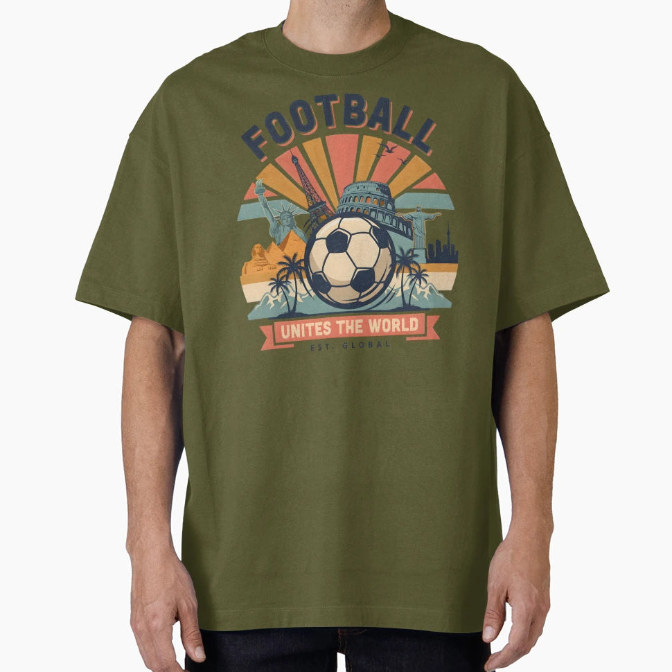 Football Soccer World United As T-Shirt - Casual Everyday Wear Men Women - T-Shirt, Sweatshirt, Hoodie