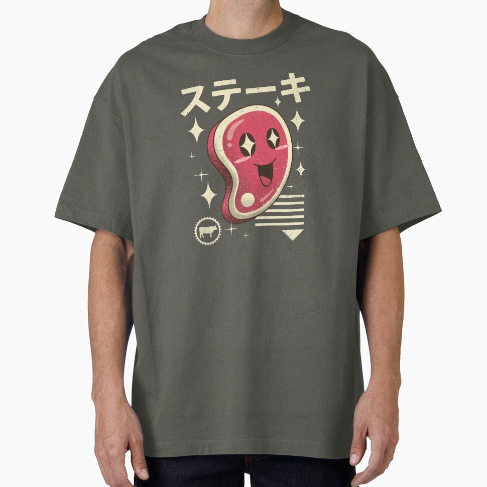 Kawaii Steak by vincenttrinidad - Adult & Kids T-Shirts, Sweatshirts & Hoodies apparel design preview 1