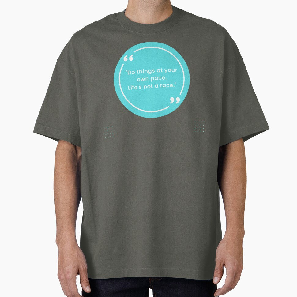 Life's Not a Race Motivation Word by Afe-Shop2 - Adult & Kids T-Shirts, Sweatshirts & Hoodies apparel design preview 1