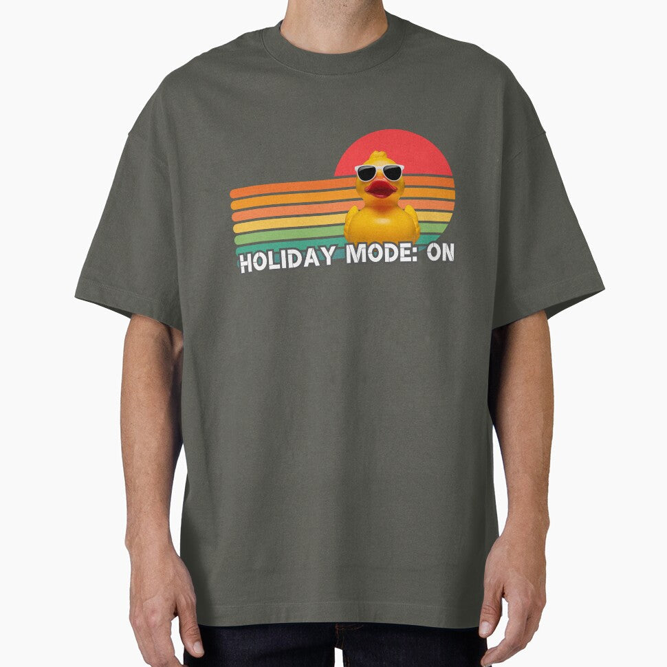 Yellow duck on holiday by Mayaart83 - Adult & Kids T-Shirts, Sweatshirts & Hoodies apparel design preview 1