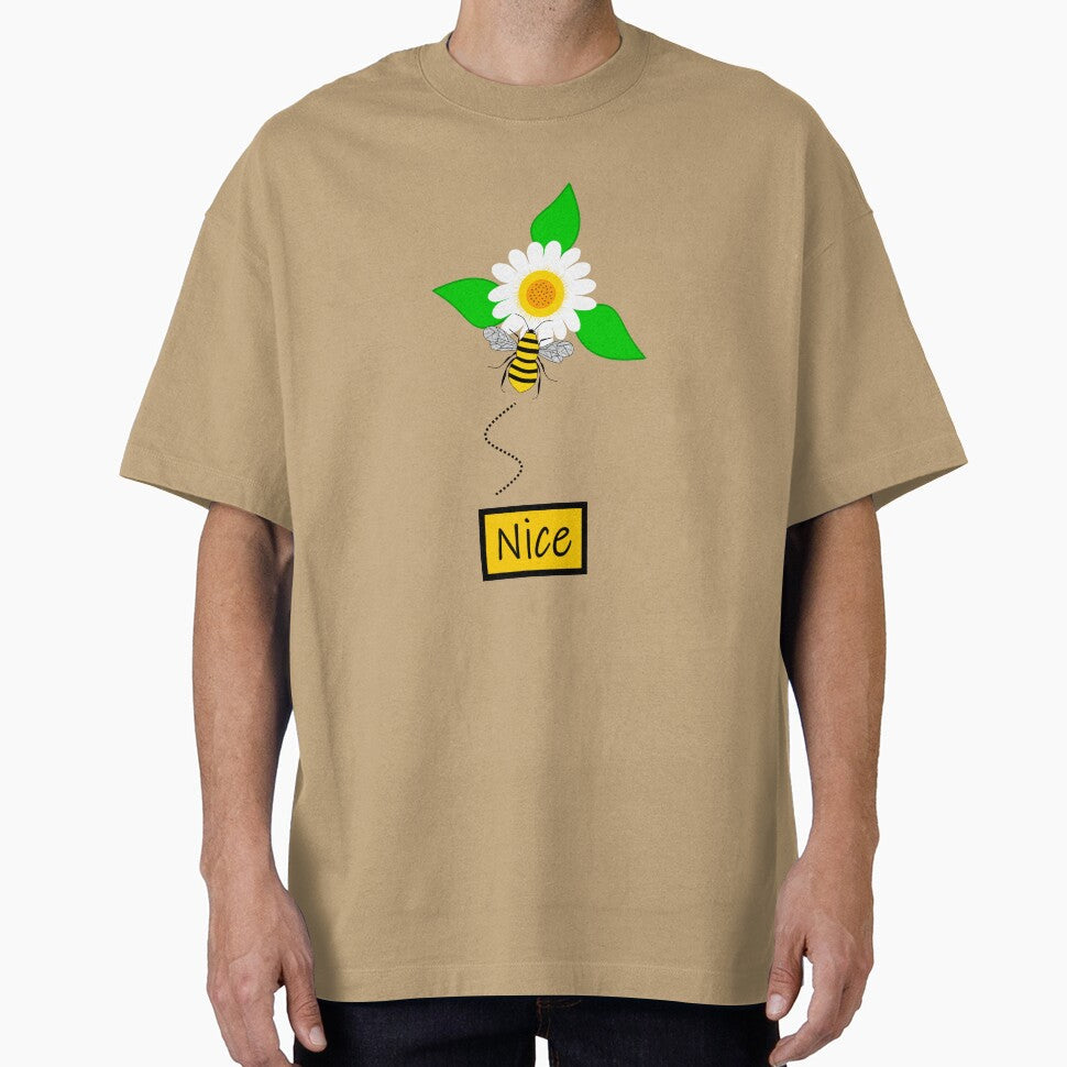 Bee Nice Bumblebee by Sartoris Art - Adult & Kids T-Shirts, Sweatshirts & Hoodies apparel design preview 1