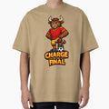 Spain Bull Soccer Mascot Charge to the Final Football - Adult & Kids T-Shirts, Sweatshirts & Hoodies apparel design preview 1