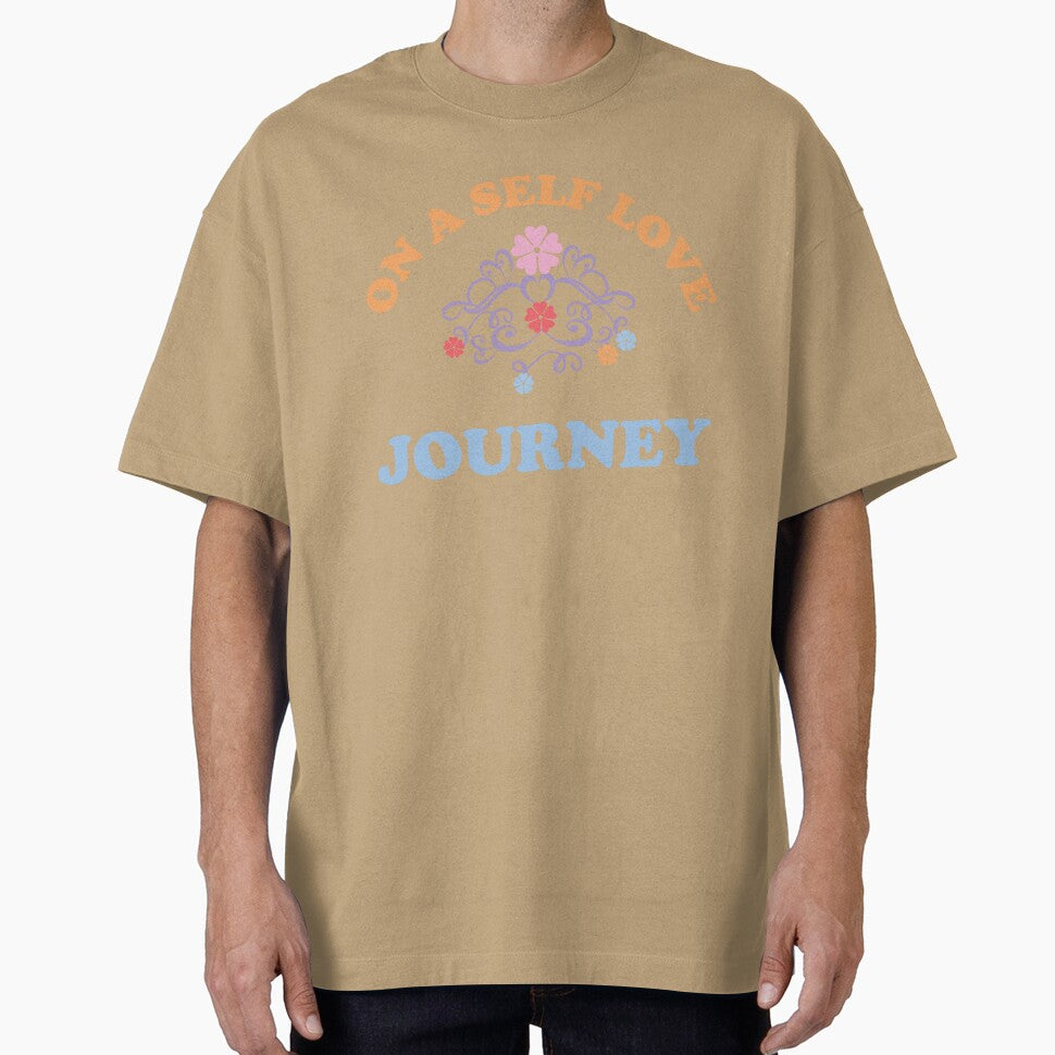 On A Self Love Journey by Jollys-ArtShop - Adult & Kids T-Shirts, Sweatshirts & Hoodies apparel design preview 1