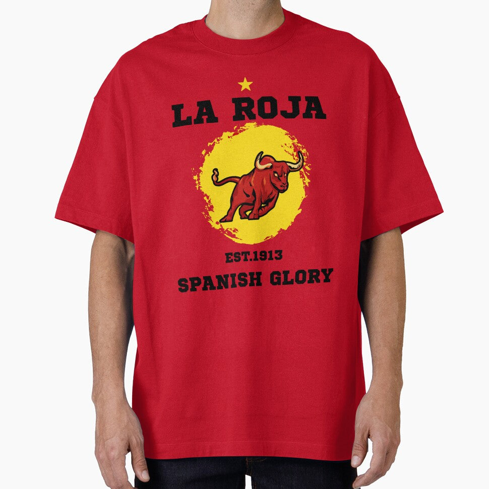 La Roja Spanish Bull Football Fan Graphic by - Adult & Kids T-Shirts, Sweatshirts & Hoodies apparel design preview 1