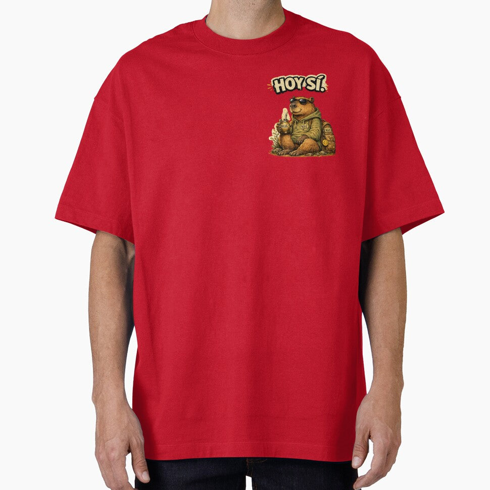 YES TODAY! Capybara with Mate Positive, Relaxed, and - Adult & Kids T-Shirts, Sweatshirts & Hoodies apparel design preview 1