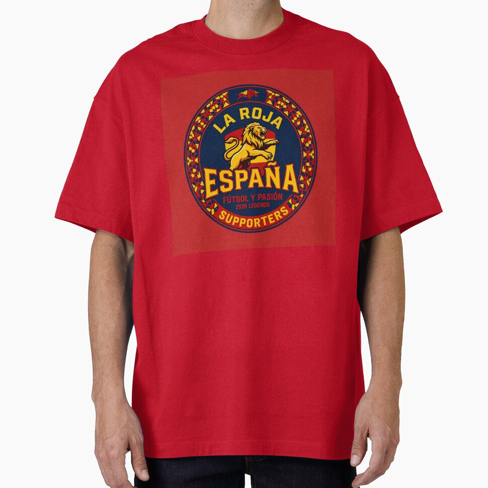 España Football Supporters La Roja 2026 Legends Badge - Adult & Kids T-Shirts, Sweatshirts & Hoodies apparel design preview 1