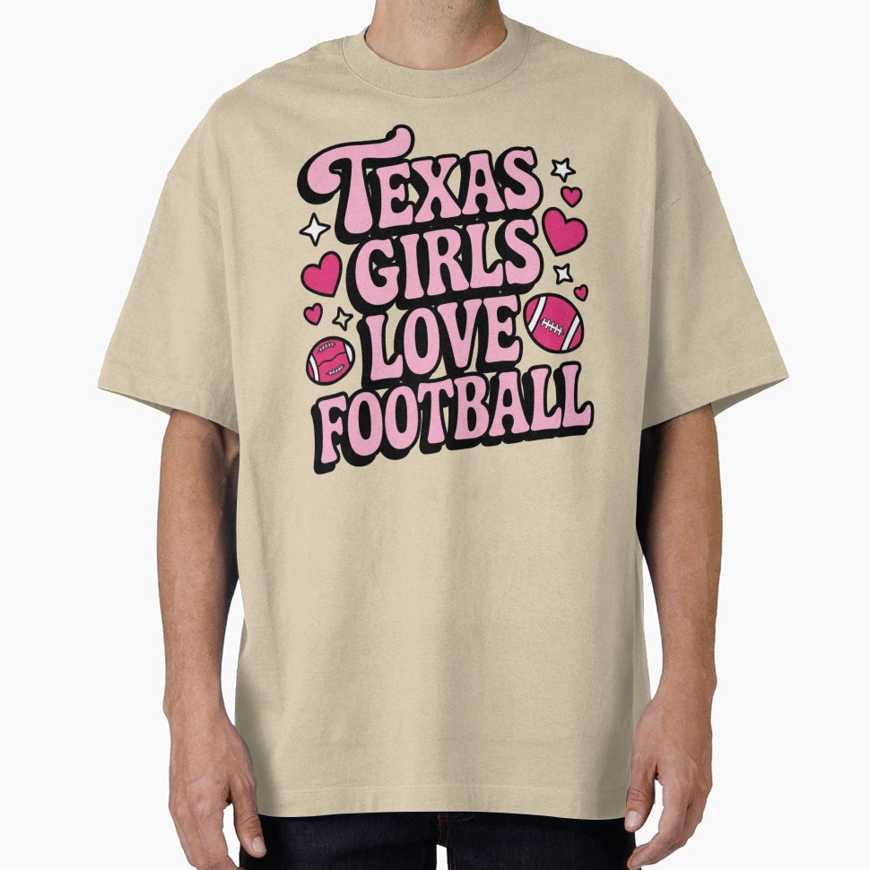 Texas Love Football T-Shirt - Minimalist Print Unisex - T-Shirt, Sweatshirt, Hoodie