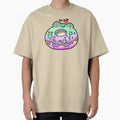 Cute kawaii froggies donut by Quacktails - Adult & Kids T-Shirts, Sweatshirts & Hoodies apparel design preview 1