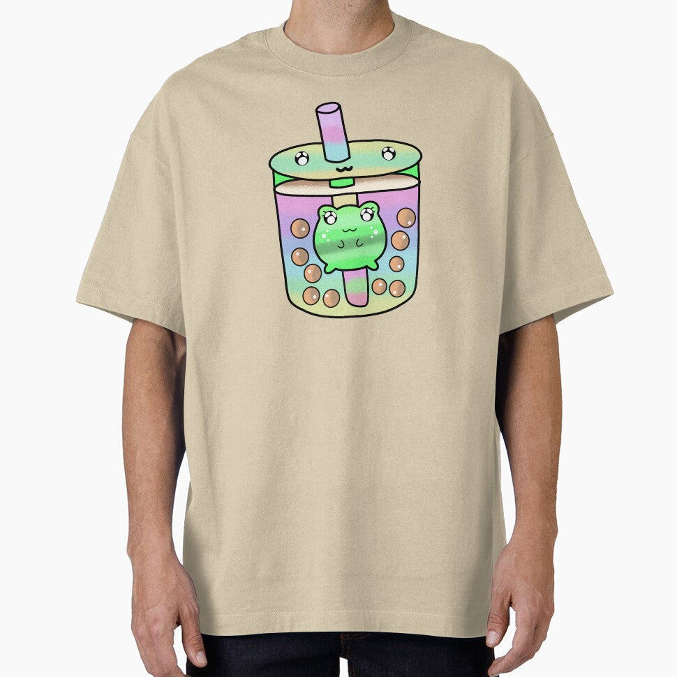 Pink Kawaii cute boba tea lover by Quacktails - Adult & Kids T-Shirts, Sweatshirts & Hoodies apparel design preview 1