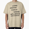 Lead Inspire Coach Teach T-Shirt - Trendy Graphic Unisex - T-Shirt, Sweatshirt, Hoodie