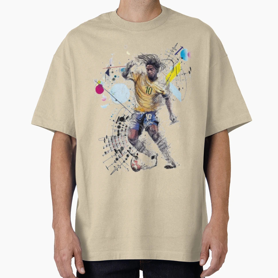 Ronaldinho Play Maker T-Shirt - Graphic Print Unisex - T-Shirt, Sweatshirt, Hoodie