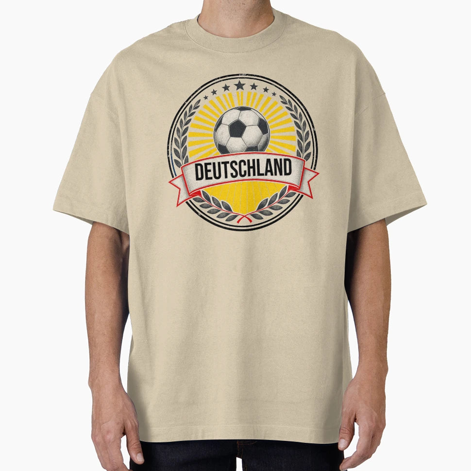 Germany Soccer Crest Deutschland T-Shirt - Unique Graphic for Adults - T-Shirt, Sweatshirt, Hoodie