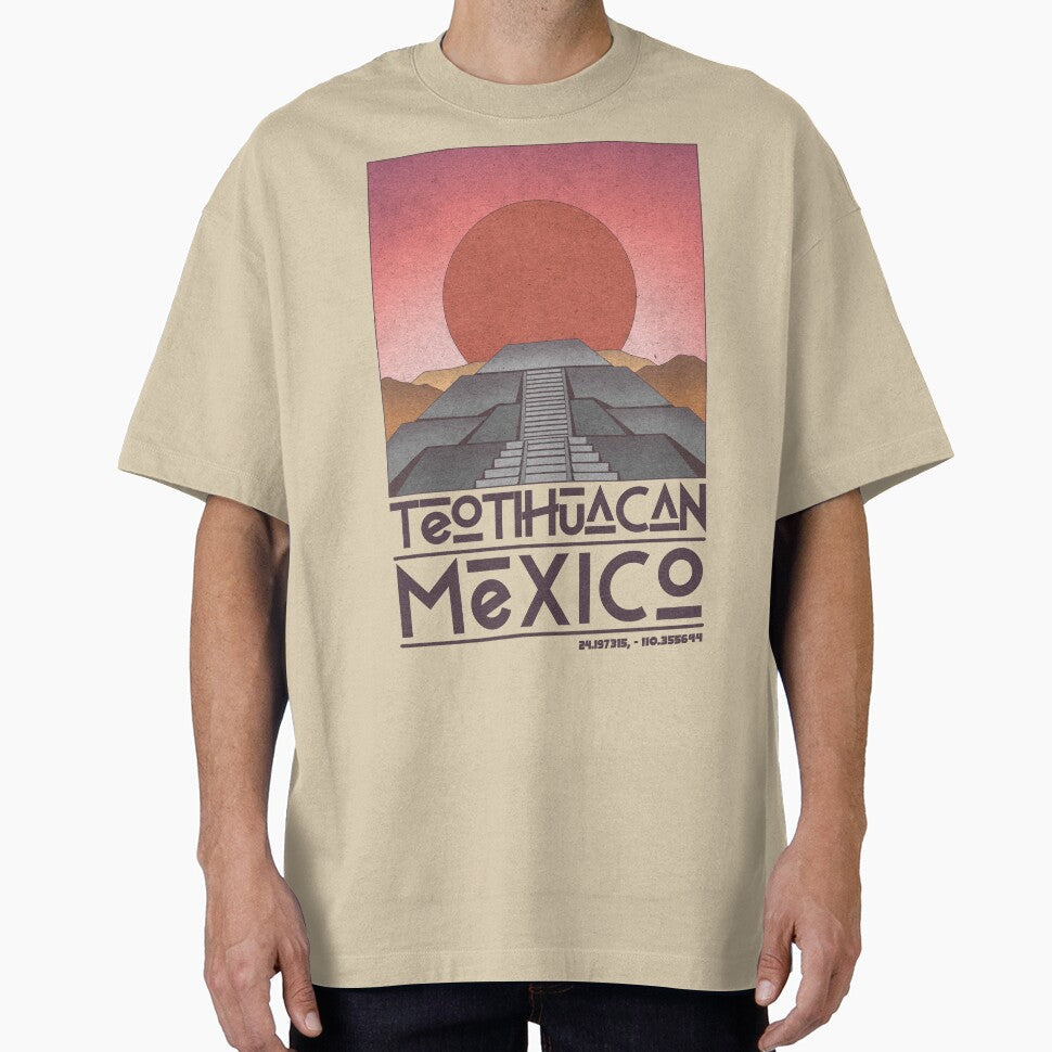 Teotihuacan, Mexico by JDP--Designs - Adult & Kids T-Shirts, Sweatshirts & Hoodies apparel design preview 1